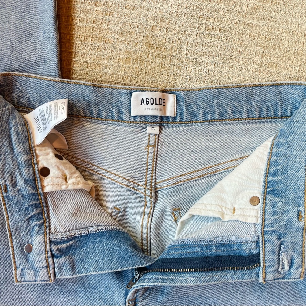 Agolde Merrell Mid Rise Straight Jeans - Picture 4 of 7